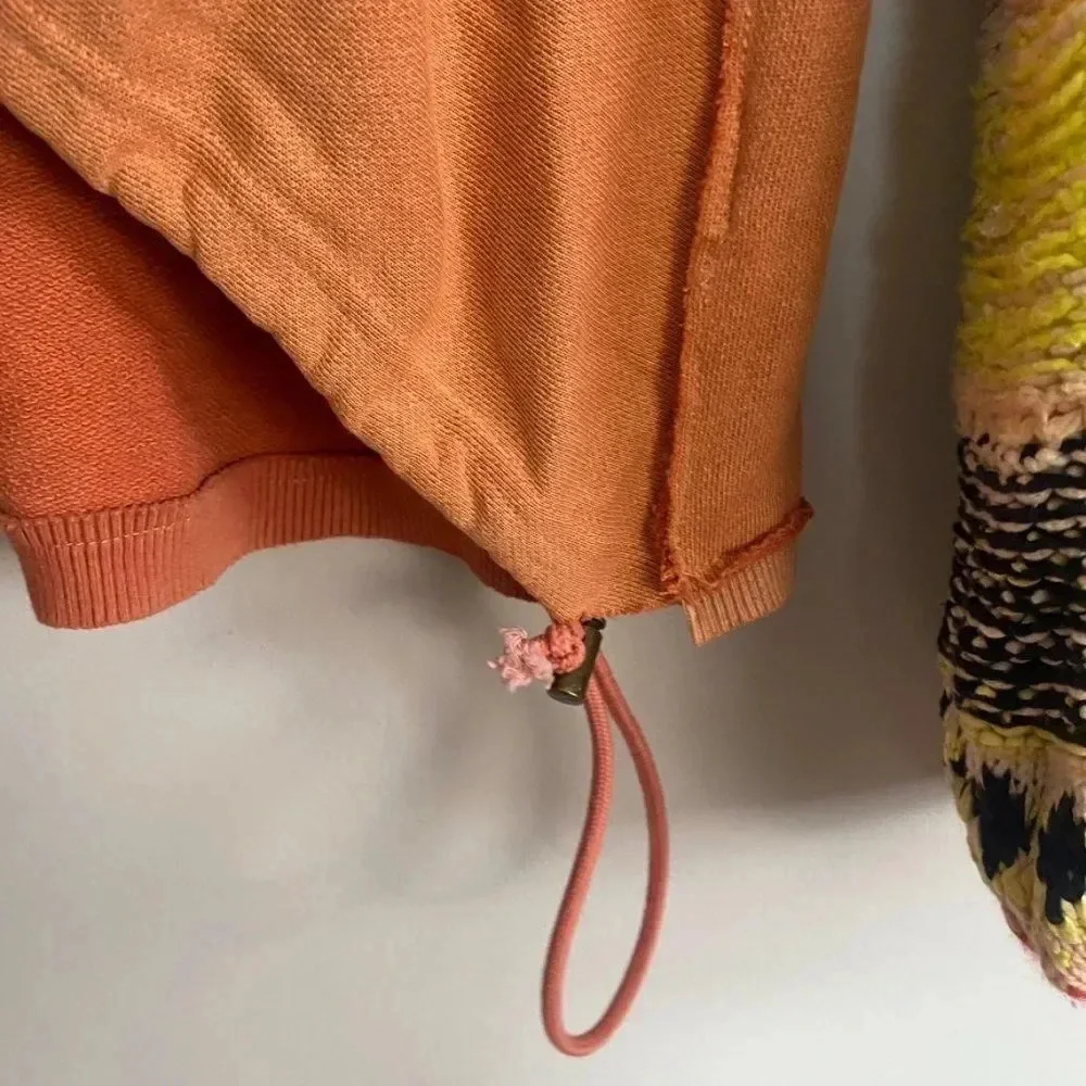 Free People Oversized Crochet Sleeves Sweater